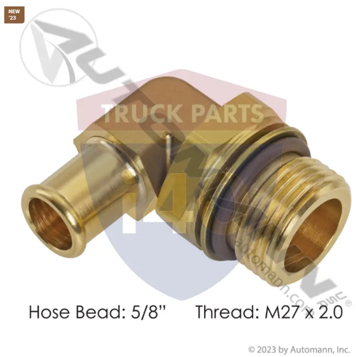 Automann 177.88310M27 Bead Fitting 5/8in Hose M27x2.0 90 Deg - Male 90° Elbows