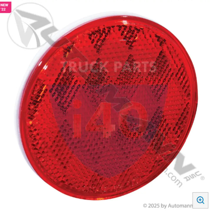 98005R Reflector 3in Round Red Quick-Mount For Trucklite - Lighting