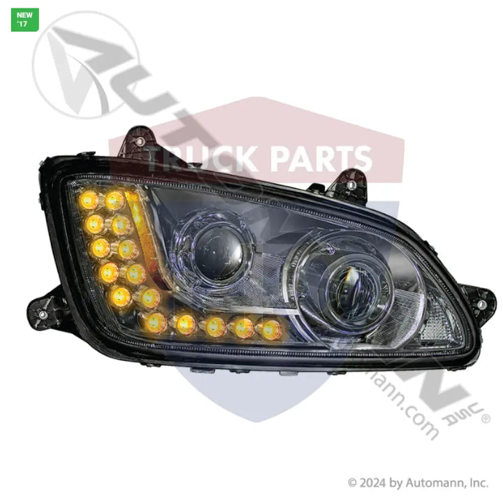 Automann 564.59050LC Headlamp Kenworth RH Chrome - Headlamp Kenworth RH Chrome