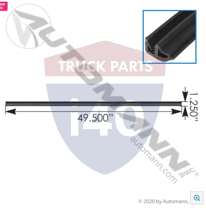 Automann M203244 Hood Cowl Seal Peterbilt - Hood Cowl Seal Peterbilt