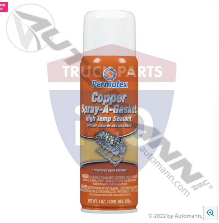 Permatex PRX80697 Copper SprayAGasketHiTemp Seal 12oz - Gasketing