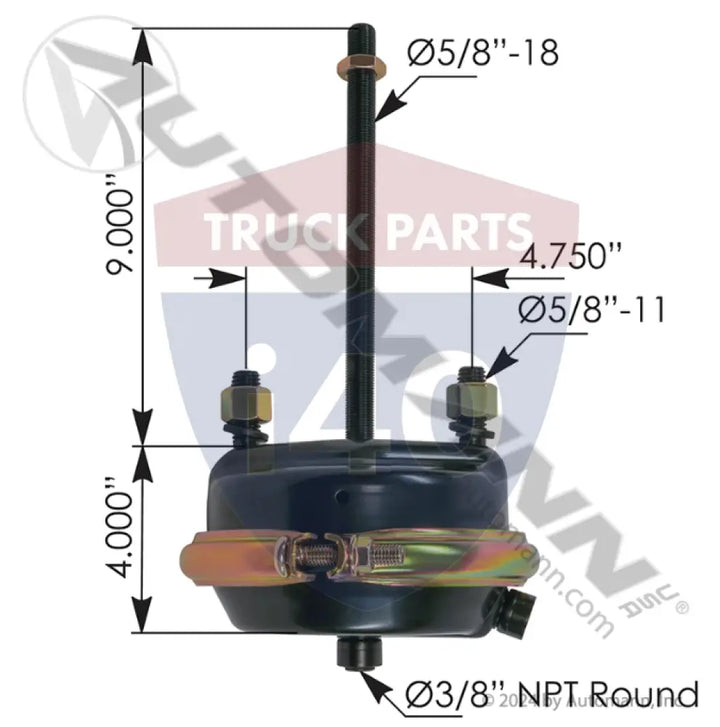 Automann 179.SC24L Service Chamber Type 24 Long Stroke - Threaded Rod