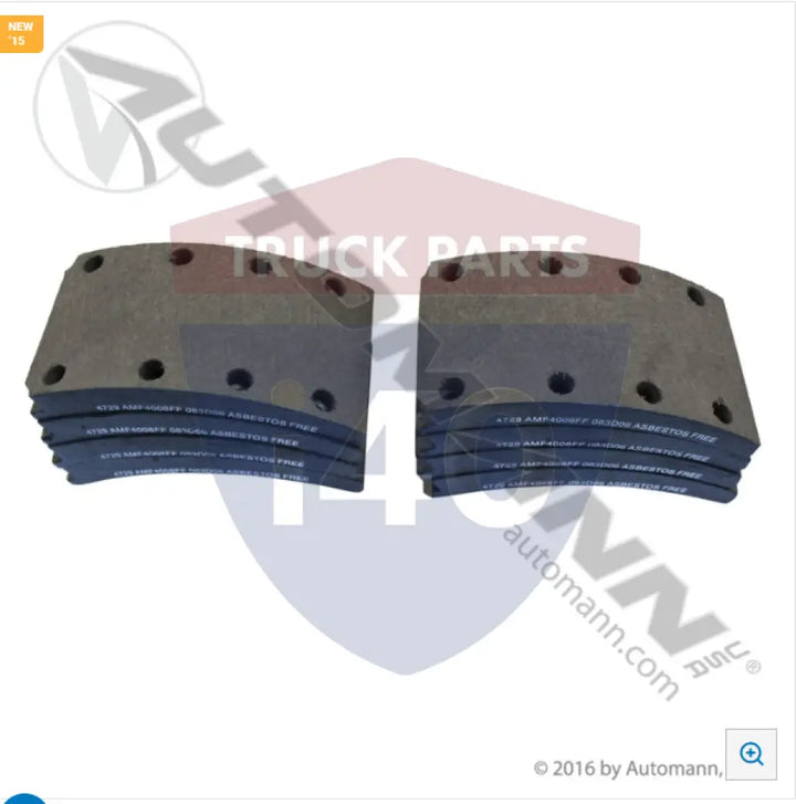 Automann 140.4729.50 Brake Lining - 20K Lb GAWR
