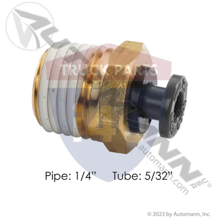 016124 PLC Male Connector 5/32 1/4in For Velvac - Male Connectors-Composite