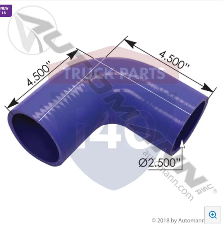 F046006 Coolant Poly Reinforced 4Ply 90Deg Elbow For Paccar - Kenworth