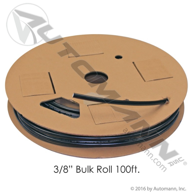 101AX124RF100 Nylon Tubing 3/8in OD 100FT Black For Mack