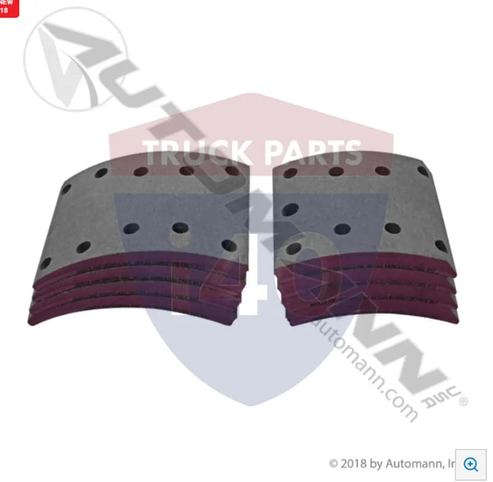 Automann 140.4656XX.35 Brake Lining Transit Double Oversize - 26K Lb GAWR