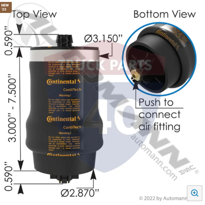 SC31W206 Continental Air Spring Cabin For Contitech - Continental Air Spring Cabin