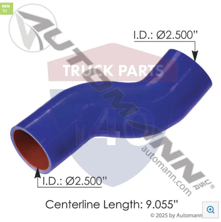 Automann 561.75392 Coolant Poly Reinforced Hose Peterbilt - Freightliner