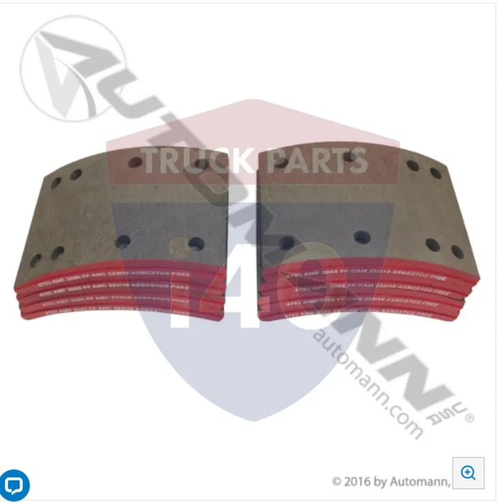 Automann 140.4703.30 Brake Lining - 23K Lb GAWR