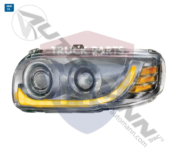 Automann 564.75095DC Headlamp LED LH Peterbilt 389 - Headlamp LED LH Peterbilt 389