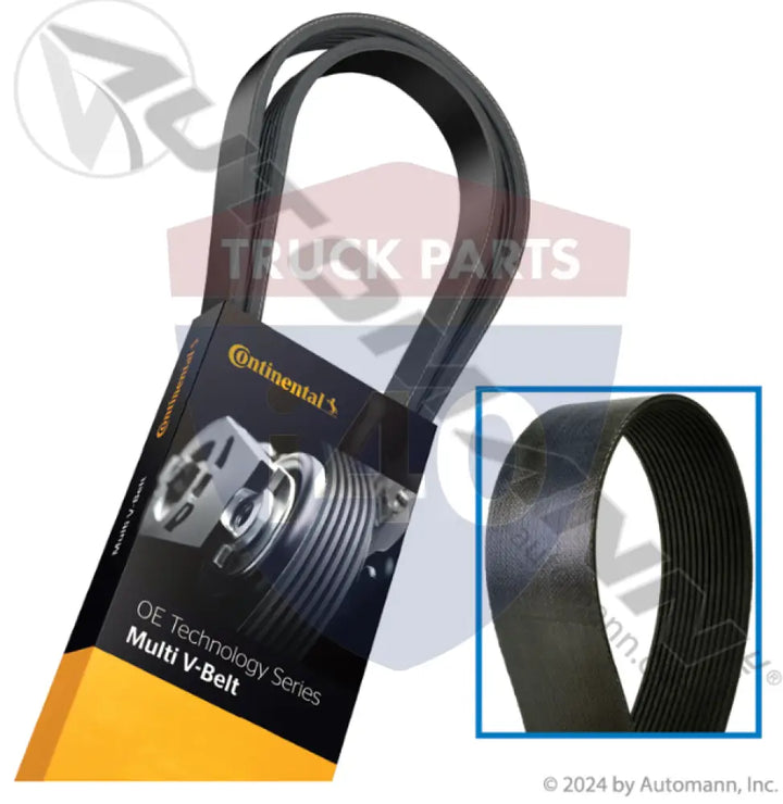 0127115001 Continental Elite Poly-V Serpentine Belt For Freightliner - Serpentine Belts