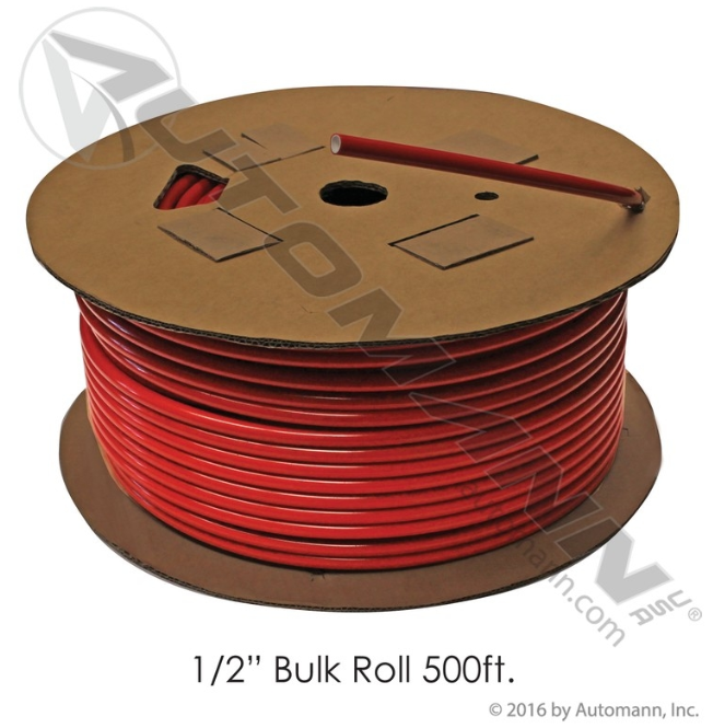 D1080603 Nylon Tubing 1/2in OD 500FT Red For Haldex