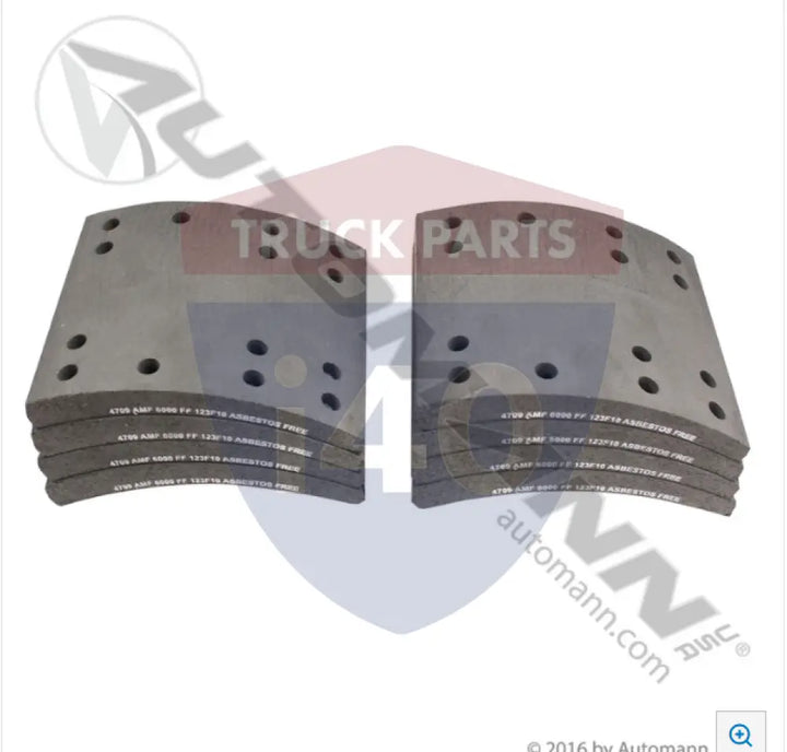 Automann 140.4709.60 Brake Lining - 20K Lb GAWR