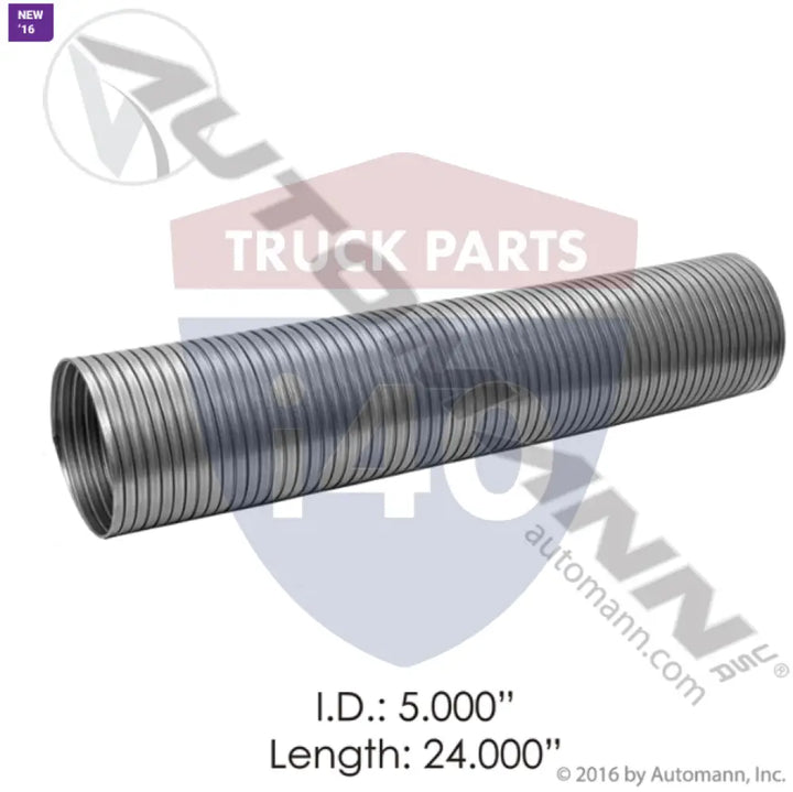 Automann 562.U7350-24SS Flex Tubing 5in 24in 409SS - Flex Tubing 5in X 24in 409SS