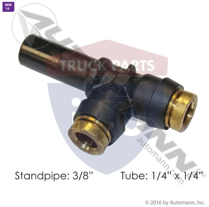 371PTCSP-4-6 PLC Standpipe Run Tee 1/4 1/4 3/8in For Parker - Run Tees- Composite