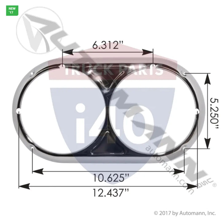 0610578070 Headlamp Bezel LH/RH For Freightliner - Headlamp Bezel LH/RH Freightliner