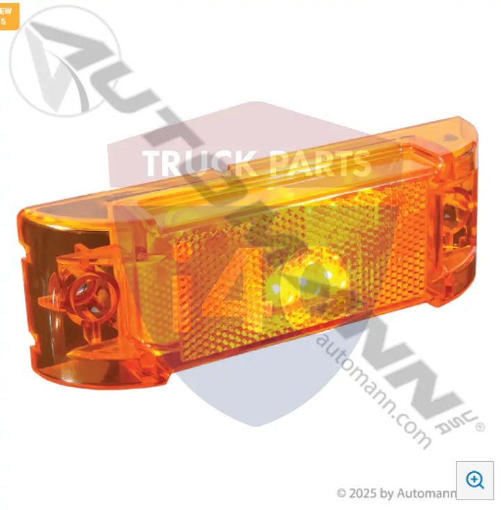 Automann 571.LD21A3 Marker Light Reflex LED 2in 6in Amber - Marker Light Reflex LED 2in X 6in Amber