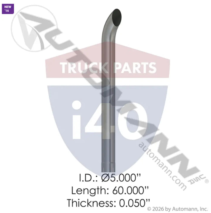 Automann 562.U5560C Chrome Stack 60in Length 5in Dia - Chrome Stack 60in Length 5in Dia