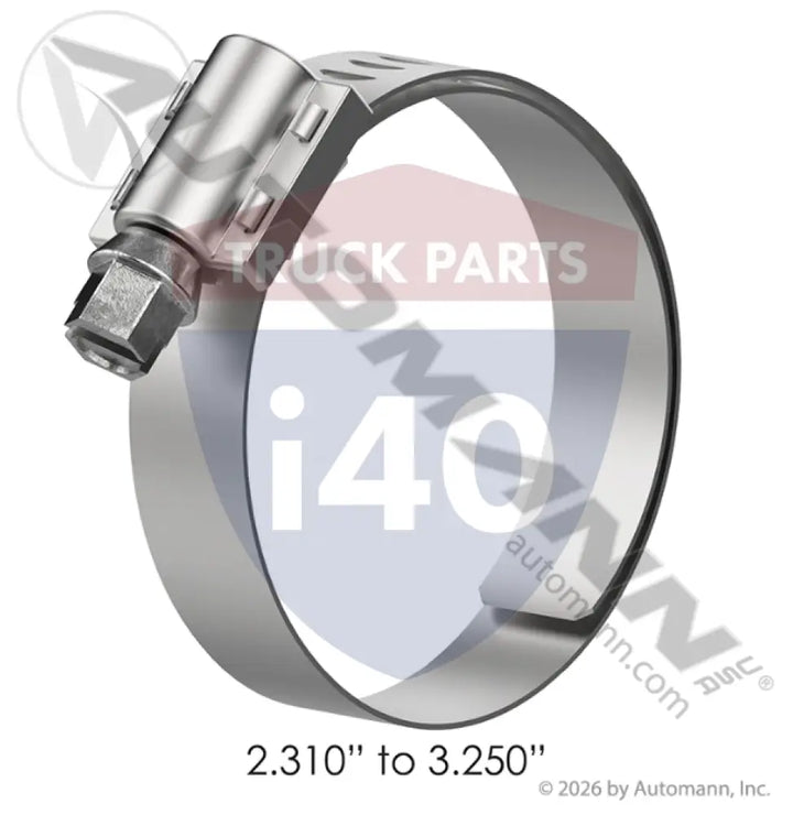Automann 561.27444 All Ss Lined Clamp 2-5-16 Inch To 3-1-4 Inch - Lined Clamps - All Stainless