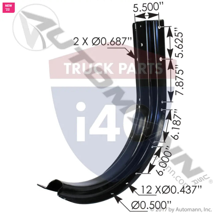 Automann M203599 Lower Fuel Tank Support Kenworth - Lower Fuel Tank Support Kenworth