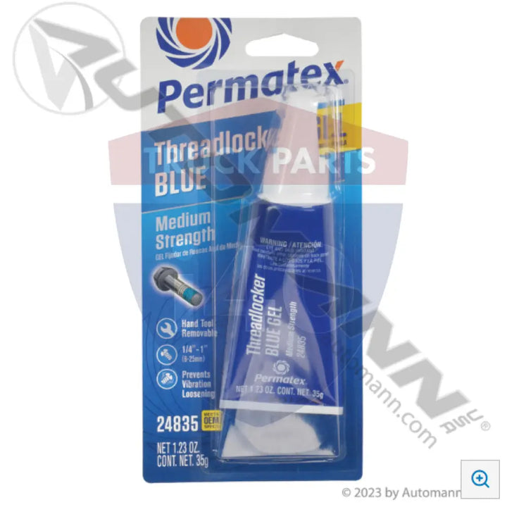 Permatex 24835 Medium Strength Thread Locker Blue Gel - Adhesives