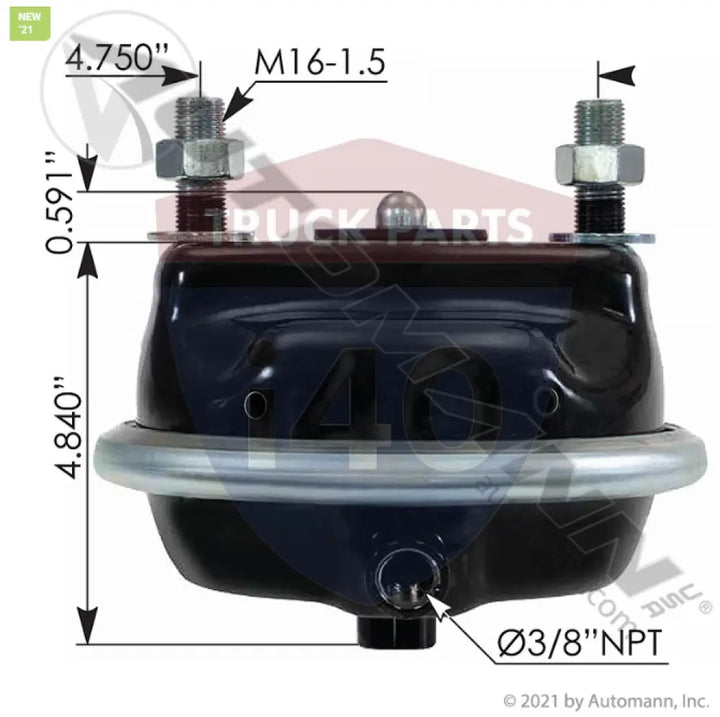 CSB22D051 MGM ADB Service Chamber CSB22D For MGM - Air Disc Service Chambers