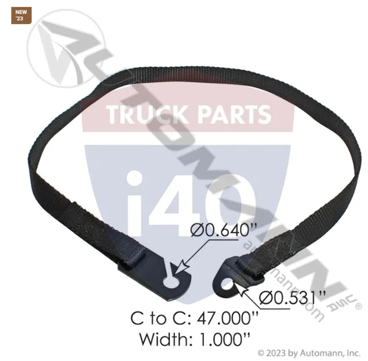 Automann HLK2767 Hood Strap Freightliner - Hood Strap Freightliner