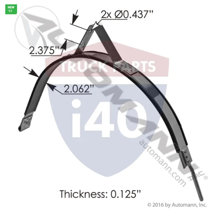 K84-1013-005P Fuel Tank Strap For Kenworth - Fuel Tank Strap Kenworth