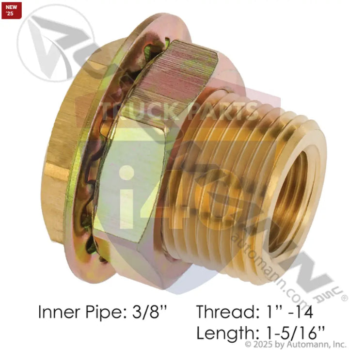 Automann 177.4003 Bulkhead Coupling 1-5/16in - Bulkhead Couplings