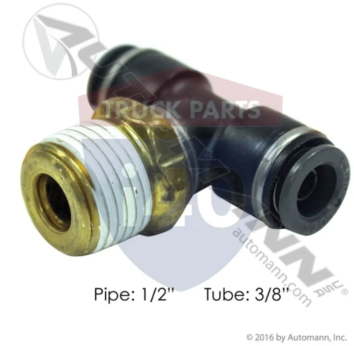 Automann 177.11726D PLC Swivel Male Branch Tee 3/8 1/2in - Male Branch Tees-Composite