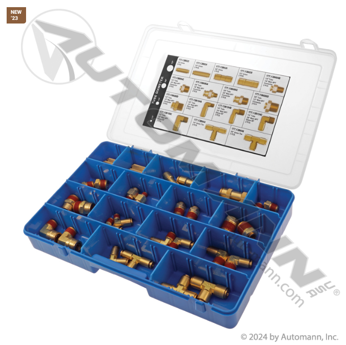 Automann 177.1301KT Brass DOT PLC Fitting Asst Kit