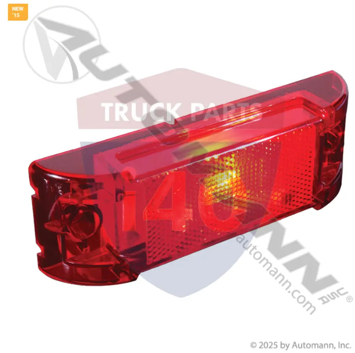 Automann 571.LG21R Marker Light 2in 6in Reflex Red - Marker Light 2in X 6in Reflex Red