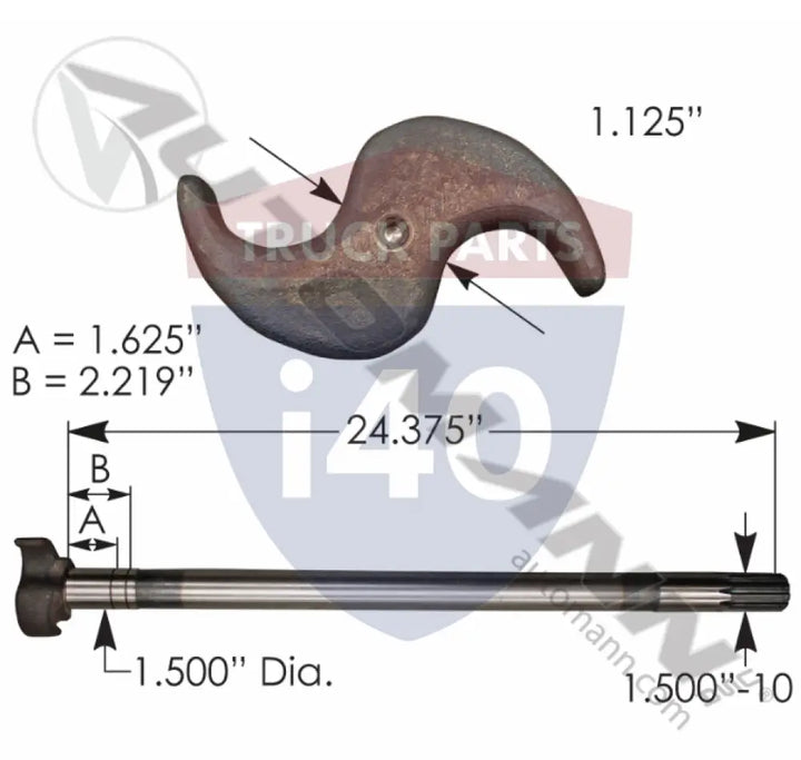 17555 Camshaft LH For Spicer - Spicer & Std. Forge