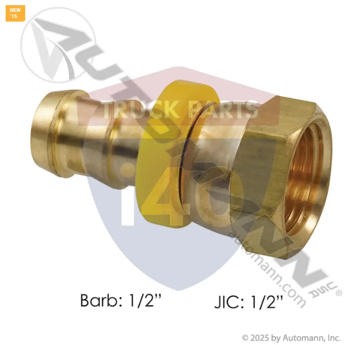 Automann 177.86388 Push-On Fitting 1/2in SAE 1/2in Hose - Female SAE 45° Flare