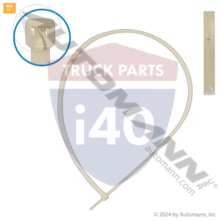 Automann 577.48175N Nylon Zip Ties 48in Length White - Nylon Ties