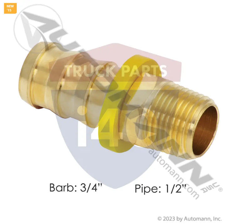 10012B128 Push-On Fitting 3/4in Hose 1/2in Pipe For Eaton - Male Pipe