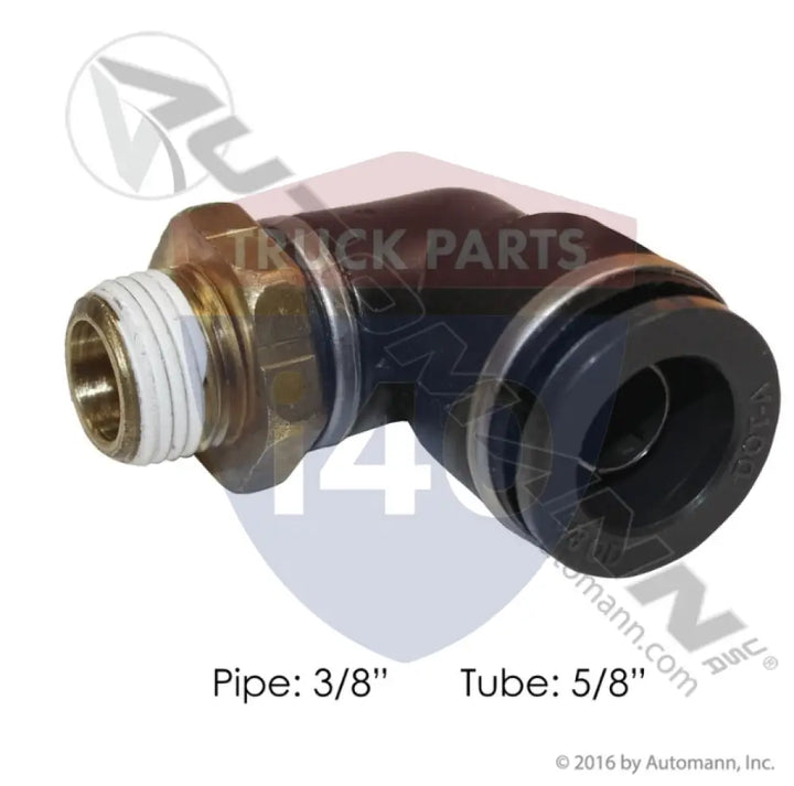 KV2L1536S PLC Swivel Male Elbow DOT 5/8in 3/8in For Tramec - Male 90° Elbows-Composite