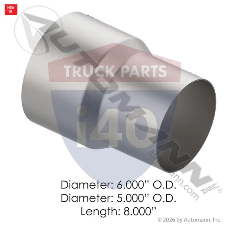 J009650 Adapter 6in OD 5in OD ALZ For Donaldson - Adapter 6in OD X 5in OD ALZ