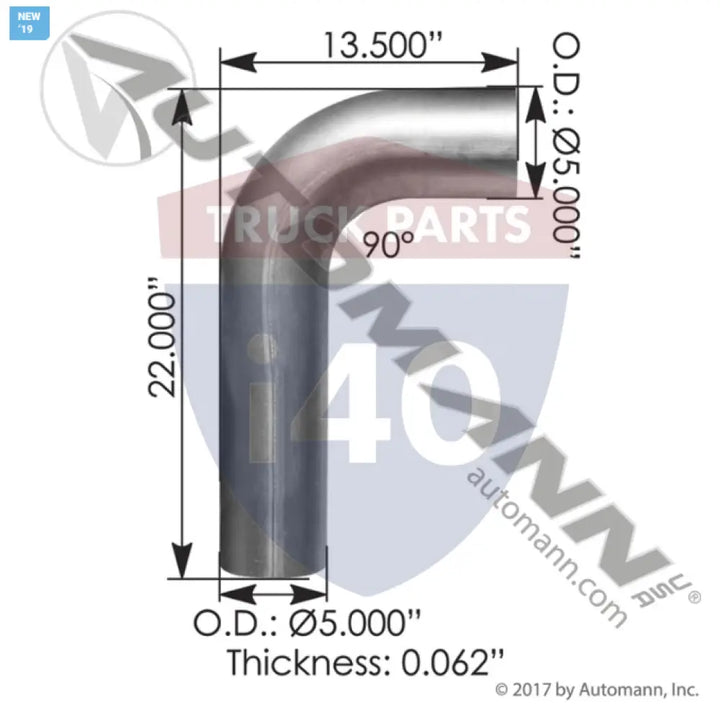 1425079 Exhaust Elbow ALZ For Peterbilt - Exhaust Elbow ALZ Peterbilt
