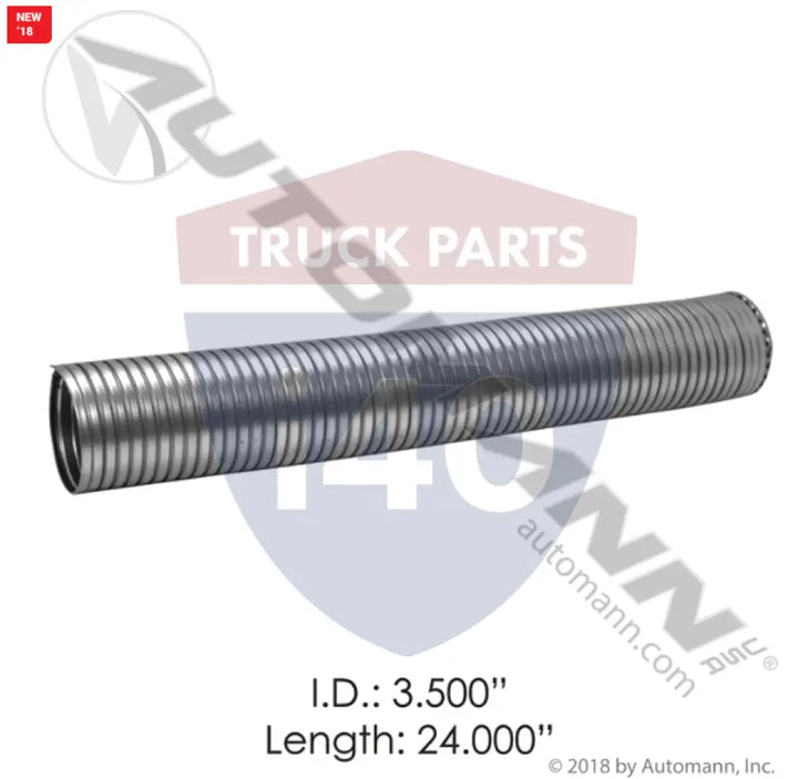 89604K Flex Tubing 3.5in 24in Galvanized For Nelson - Flex Tubing 3.5in X 24in Galvanized