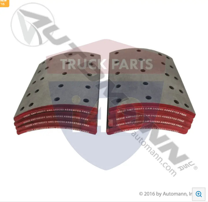 Automann 140.4552.30 Brake Lining - 23K Lb GAWR