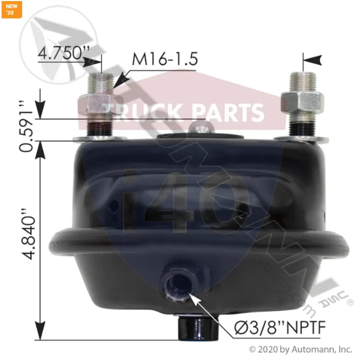 CSB18D051 MGM ADB Service Chamber CSB18D For MGM - Air Disc Service Chambers