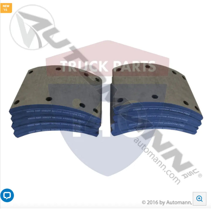 Automann 140.4605.50 Brake Lining - 20K Lb GAWR