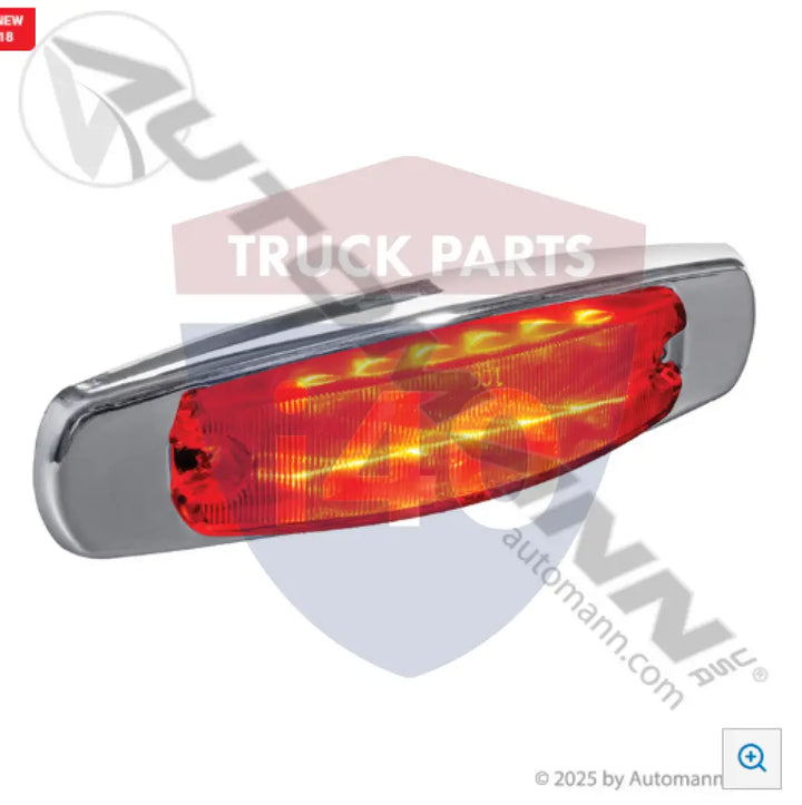 Automann 571.LD267CR12 Marker Light LED SS Bezel Clear Lens - Marker Light LED SS Bezel Clear Lens