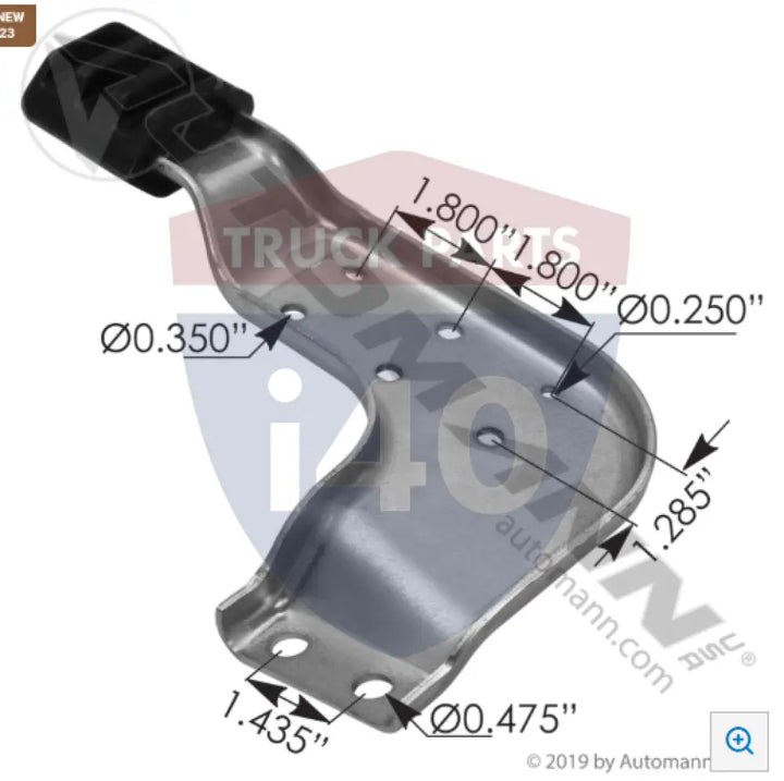 Automann MPB75131L Hood Bracket LH Peterbilt - Hood Bracket LH Peterbilt