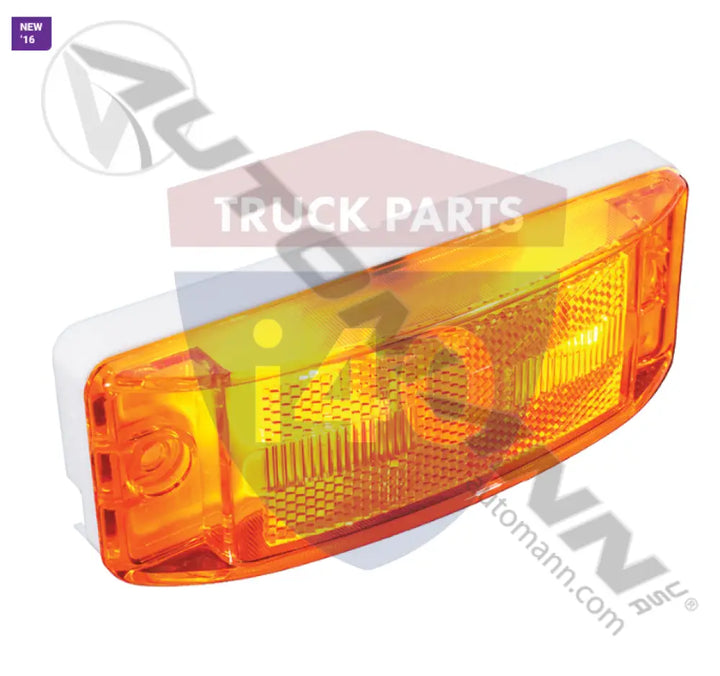 Automann 571.LG29A Marker Light 2in 6in Reflex Amber - Marker Light 2in X 6in Reflex Amber