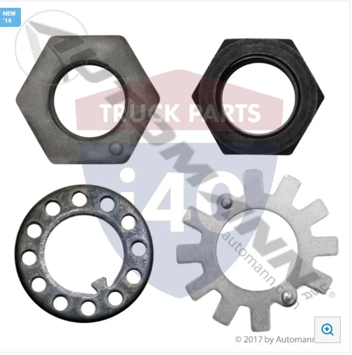 Automann 209.2250K Spindle Nut Kit - Auxiliary Lift Axle