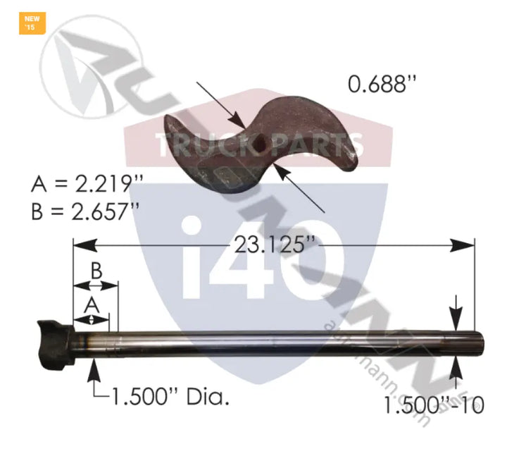 R607211 Camshaft LH For Meritor - Spicer & Std. Forge
