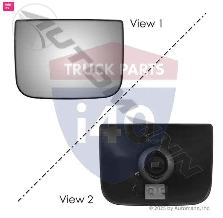 Automann 563.46100 Convex Glass LH-RH Freightliner P4 - Convex Glass LH-RH Freightliner P4
